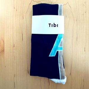 Tibi Navy Alphabet Socks